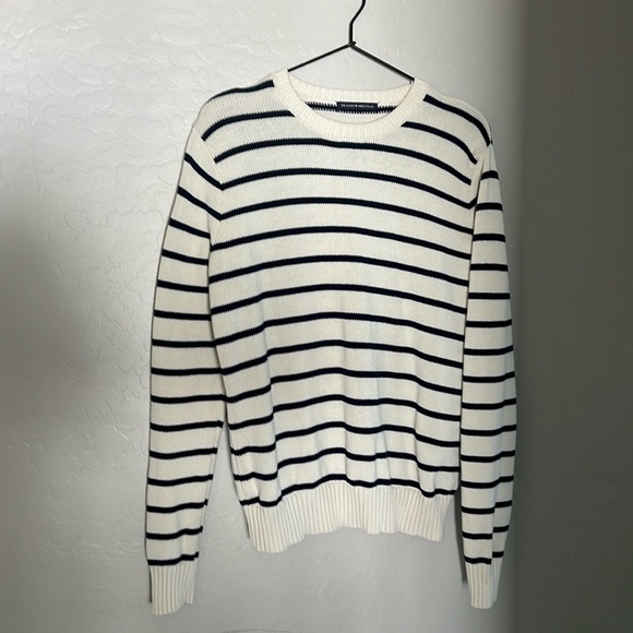 Brandy Melville MARTHA COTTON THIN STRIPE SWEATER - Picture 1 of 5